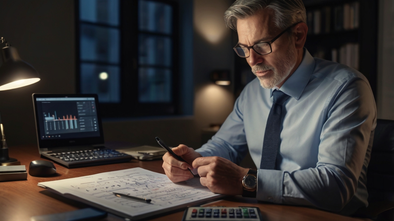 Equipo de auditores financieros profesionales